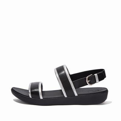 Fitflop Barra Metallic Back-Strap - Sandalen Damen - Schwarz (GTN752134)